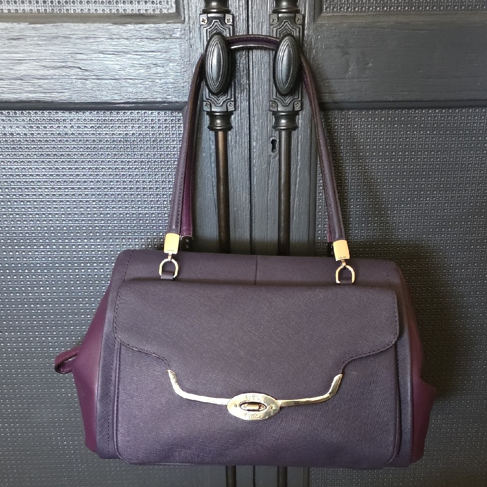 Coach Dark Purple Shoulder Bag